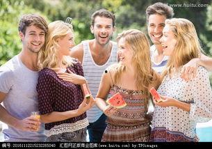 户外吃瓜亲子照,户外吃瓜欢乐瞬间